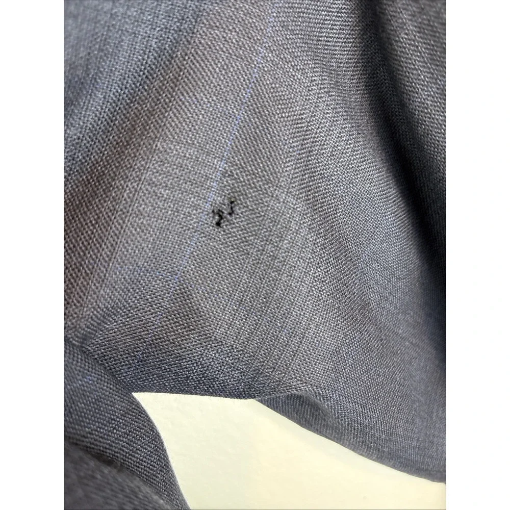Botany‎ 500 Wool Blazer Size 38R Blue Windowpane Glen Plaid